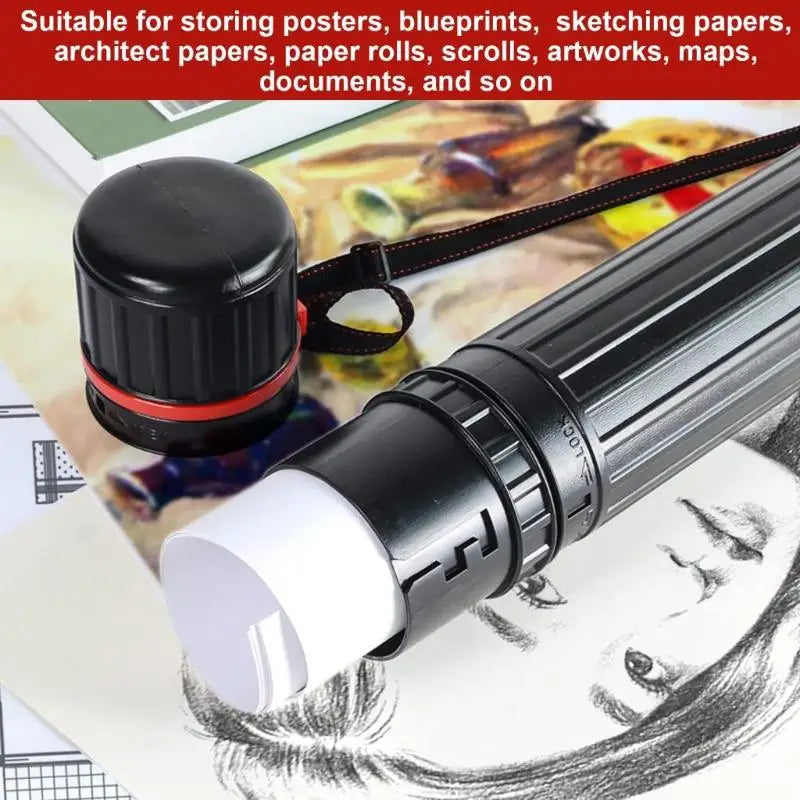 Telescopic Blueprint Art Storage Tube – Adjustable & Waterproof Document Storage Tube SPOT