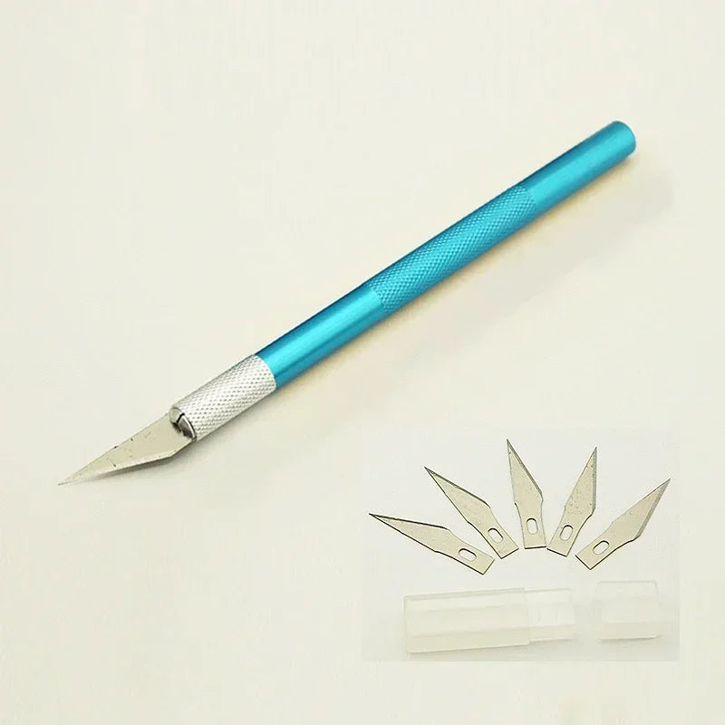 Precision Craft Knife Set – Carving, Cutting & Scrapbooking Precision Craft Knife SPOT Blue rod - Blade