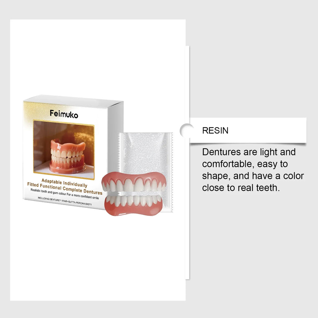 Eelhoe Silicone Denture Kit – Soft Upper & Lower Liner Set Silicone Denture Kit SPOT