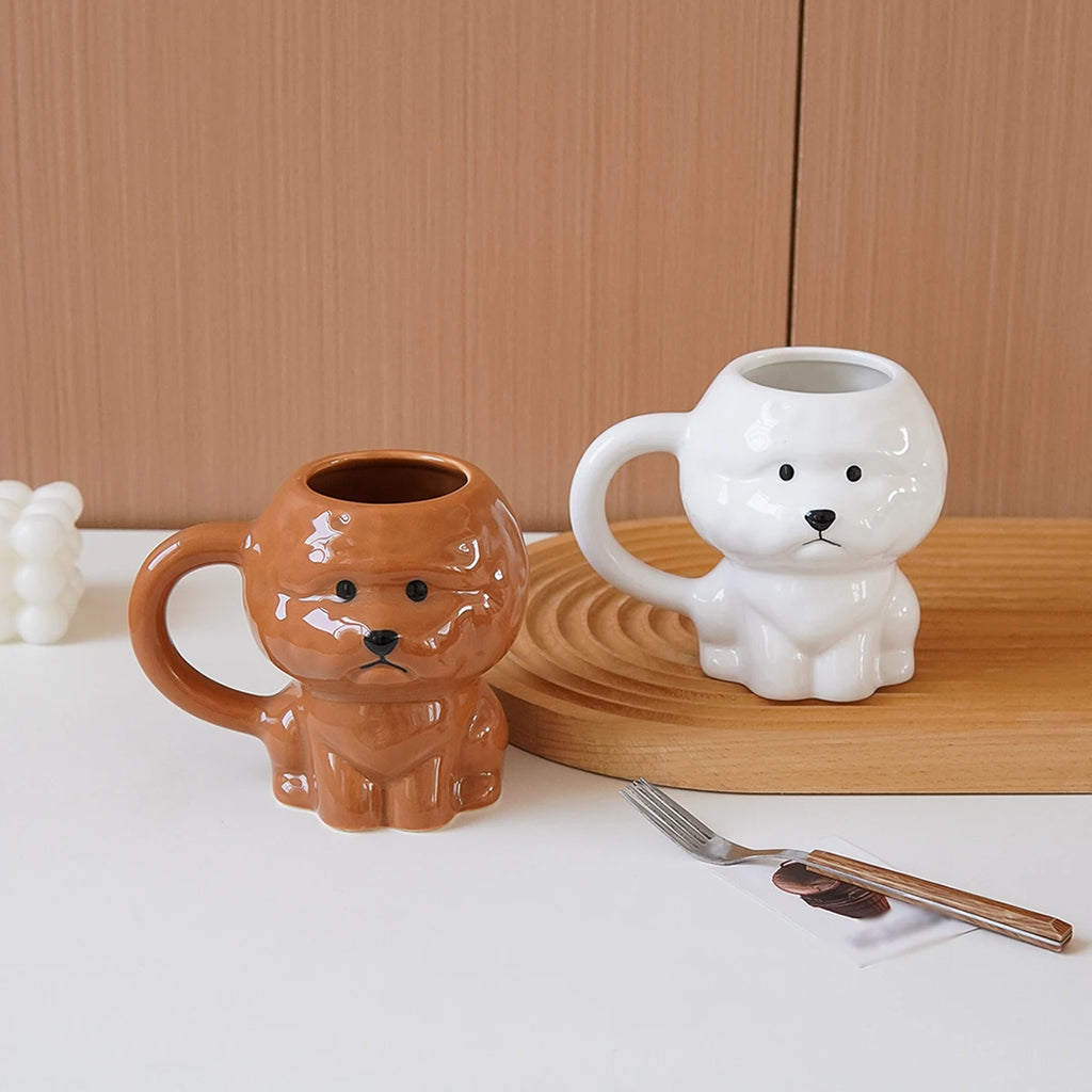Cute Puppy Dog Ceramic Mug – Large Capacity Coffee Cup Novelty Ceramic Mug SPOT