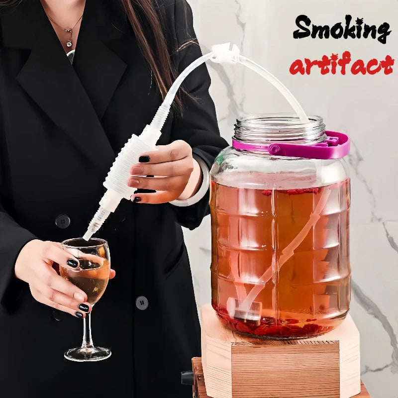 Home Brew Siphon Kit – 2M/2.5M Food Grade Wine Transfer Tube Wine Siphon Kit SPOT