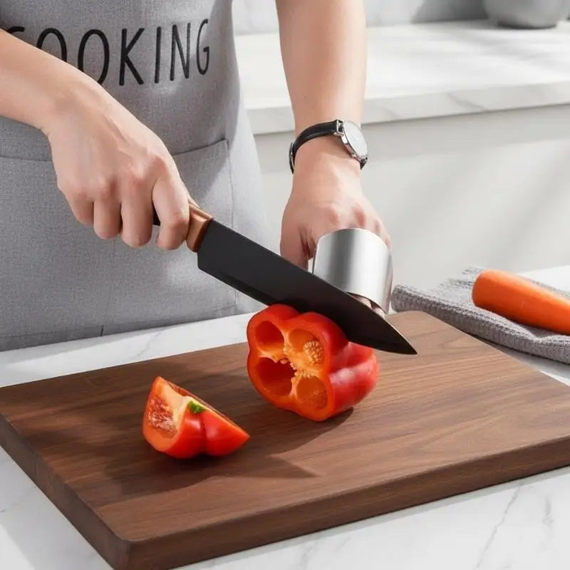 Stainless Steel Finger Guard – Safe Kitchen Cutting Protector Kitchen Safety Guard SPOT