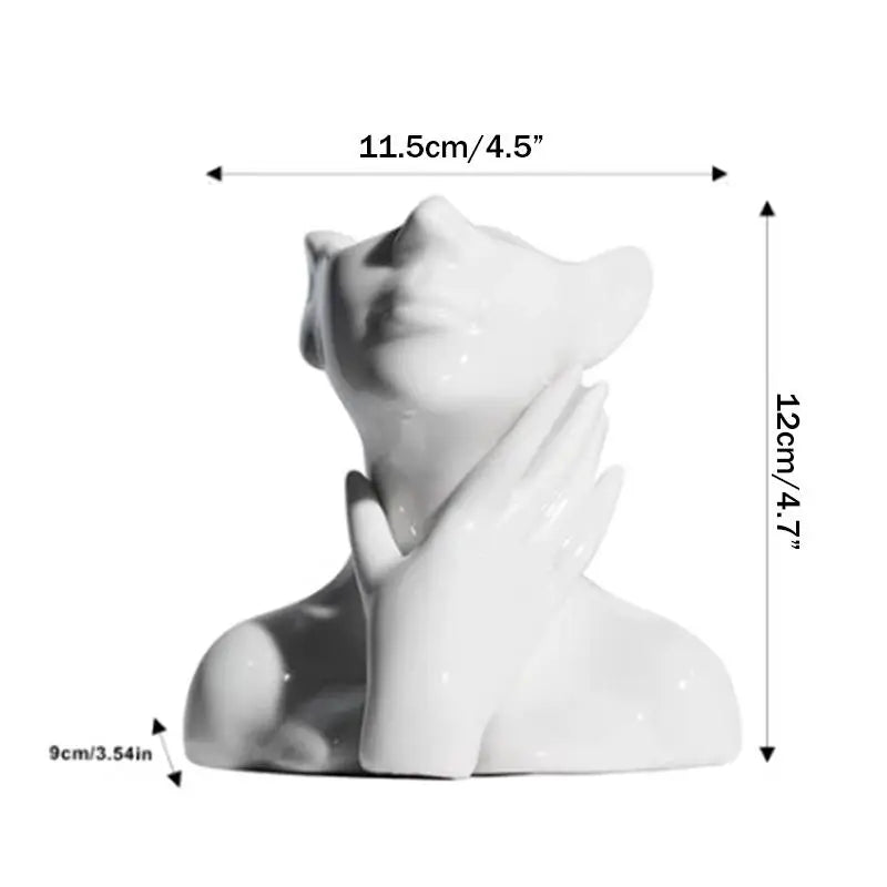 White Face Vase – Modern Artistic Home Décor Ornament Decorative Vase SPOT 003