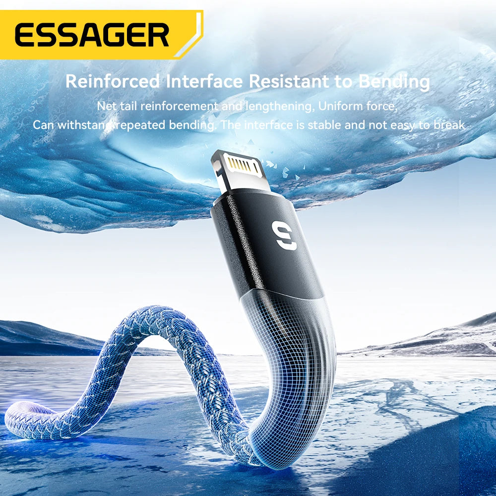 Essager USB-C to Lightning Cable 29W PD Fast Charging 1m/2m USB Charging Cable SPOT