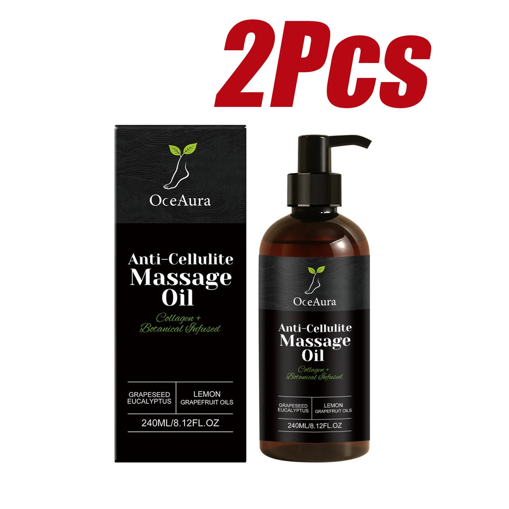 OceAura Collagen Firming Body Massage Oil 240ml – Dry Skin Firming Body Oil SPOT 2 x 240ml Boxed