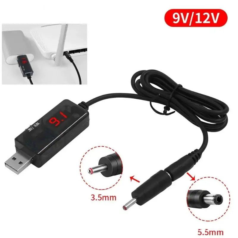 USB Step-Up Boost Converter Cable 5V to 9V 12V DC DC Step-Up Converter SPOT