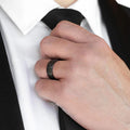 Matte Black Titanium Ring – Classic Wedding Band, Sizes 6–14 Titanium Ring SPOT Black Gun Plated 7